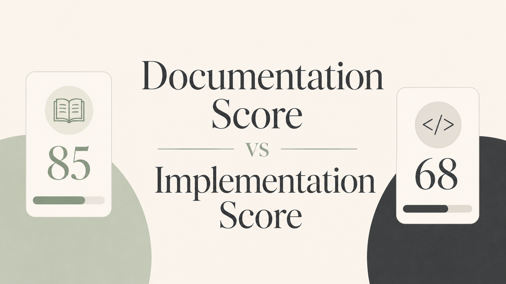 Documentation score and implementation score should not be the same